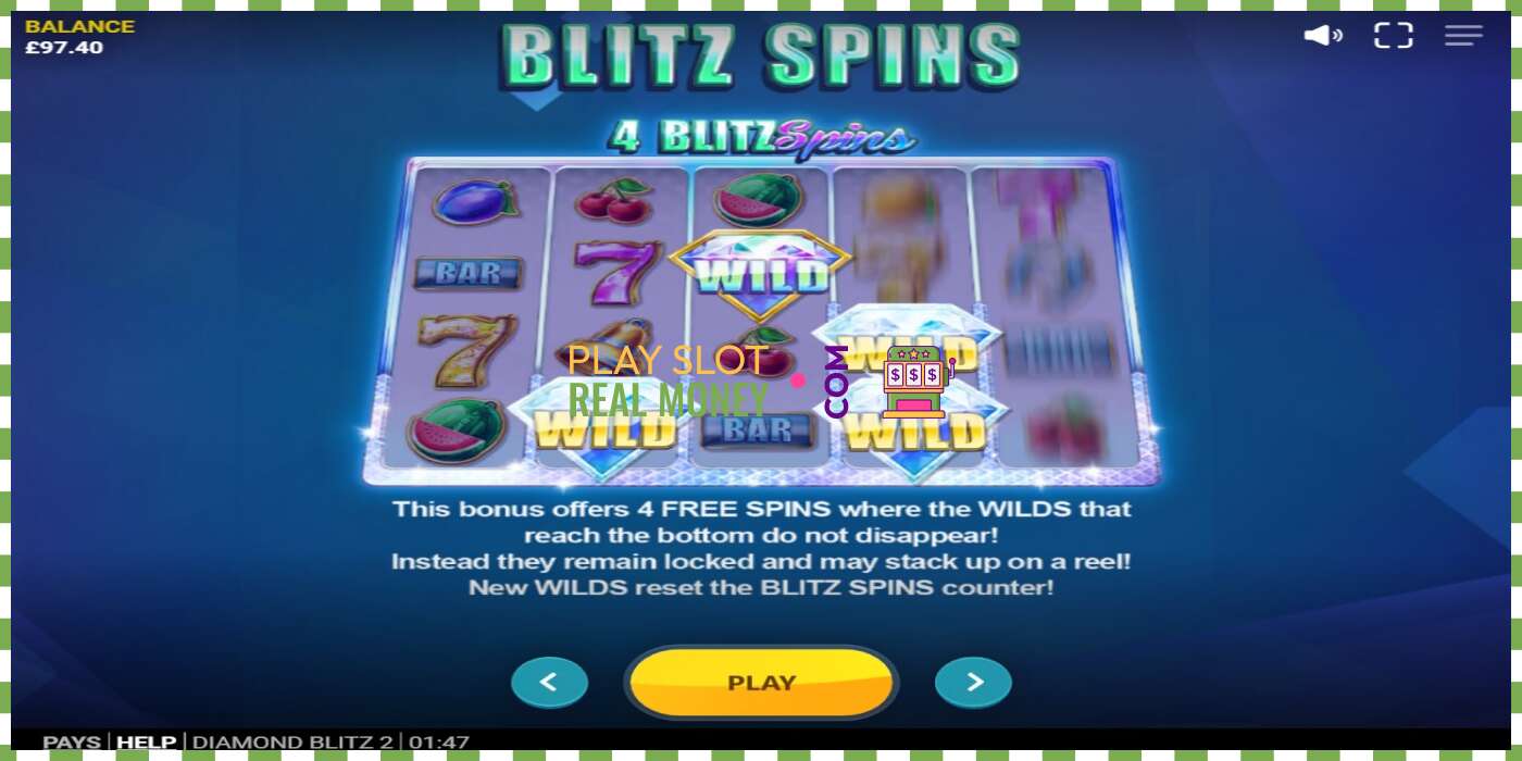 სლოტი Diamond Blitz 2 რეალურ ფულზე, სურათი - 6