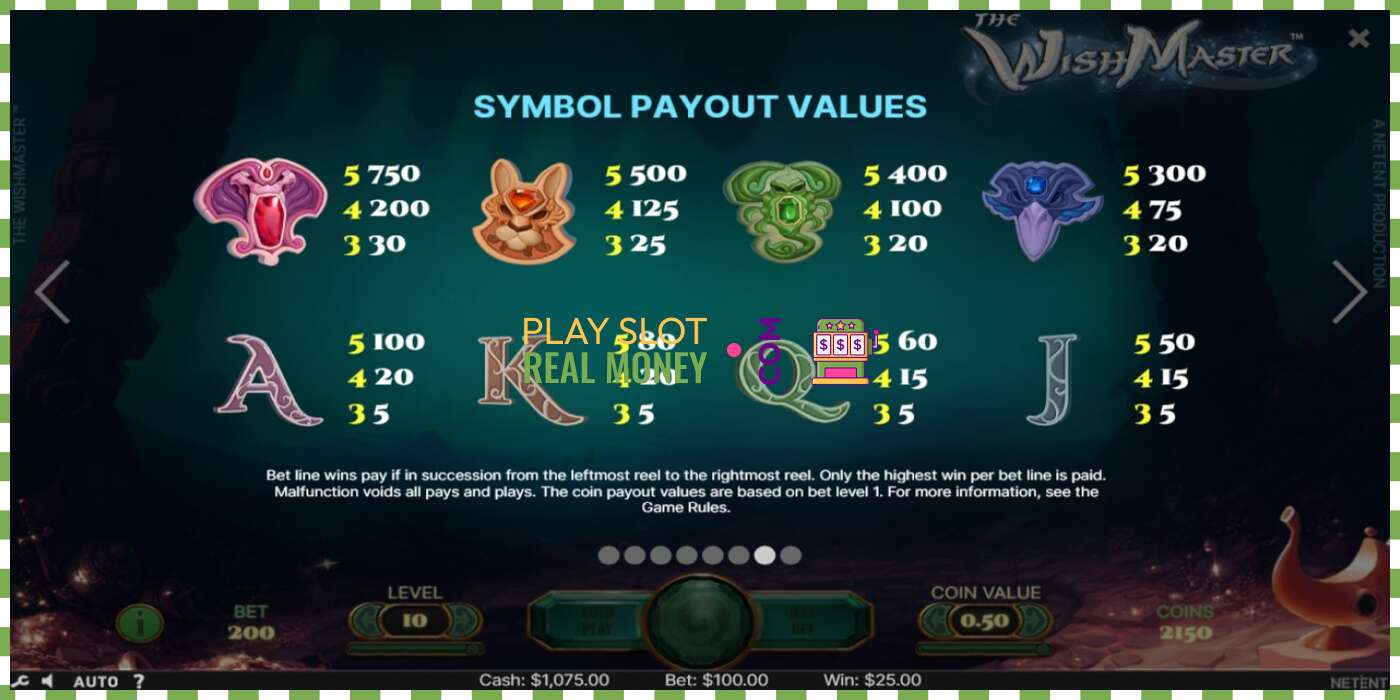 Slot Wish Master for rigtige penge, billede - 5