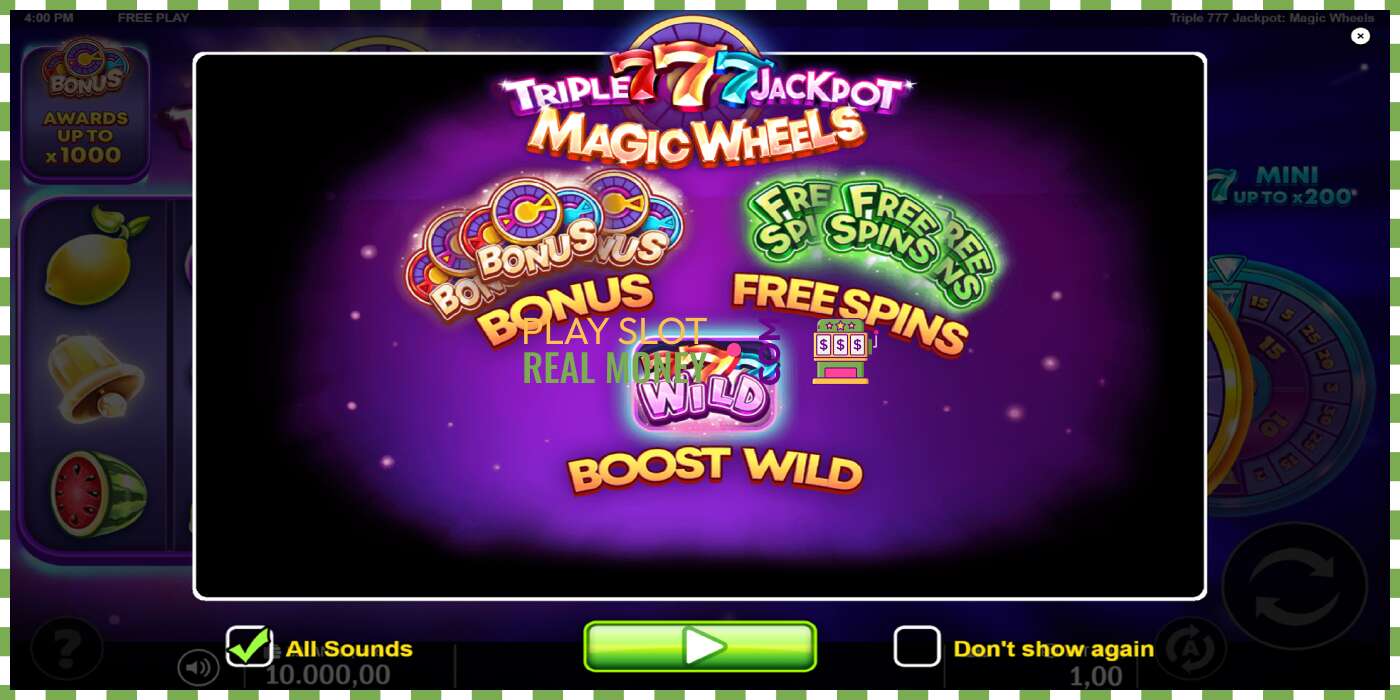 Слот Triple 777 Jackpot Magic Wheels на реальные деньги, картинка - 1