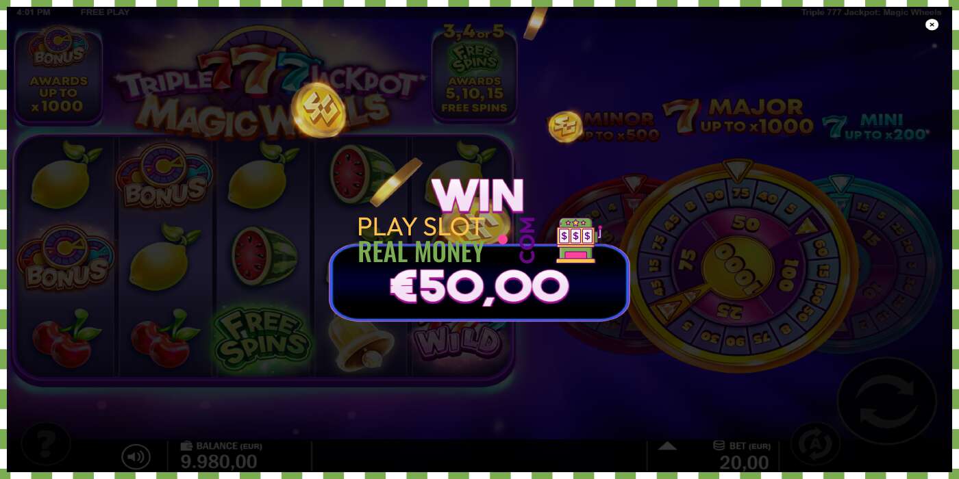 Слот Triple 777 Jackpot Magic Wheels на реальные деньги, картинка - 3