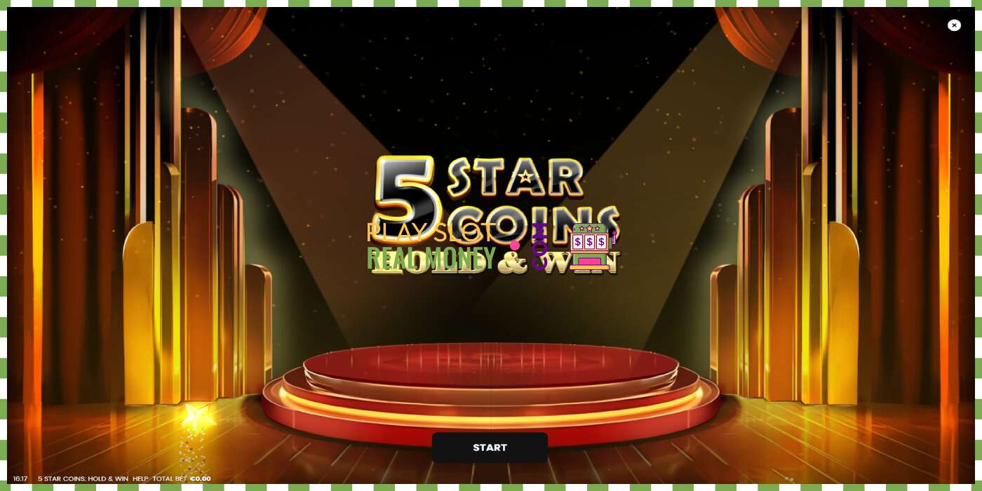 Ranura 5 Star Coins: Hold & Win per diners reals, imatge - 1