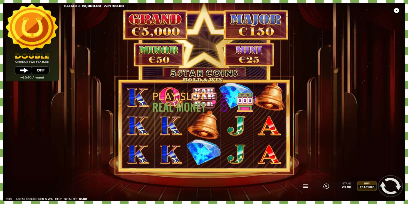 Ranura 5 Star Coins: Hold & Win per diners reals, imatge - 2