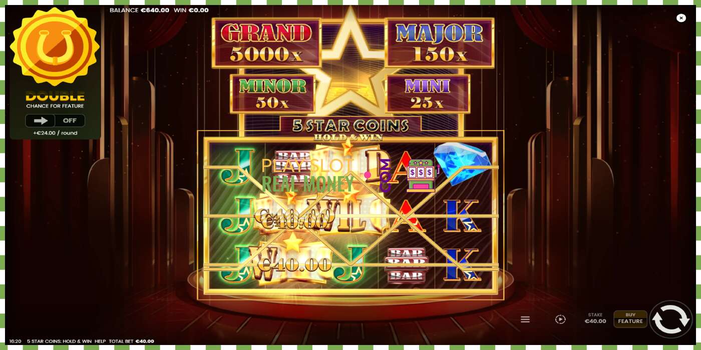 Ranura 5 Star Coins: Hold & Win per diners reals, imatge - 3