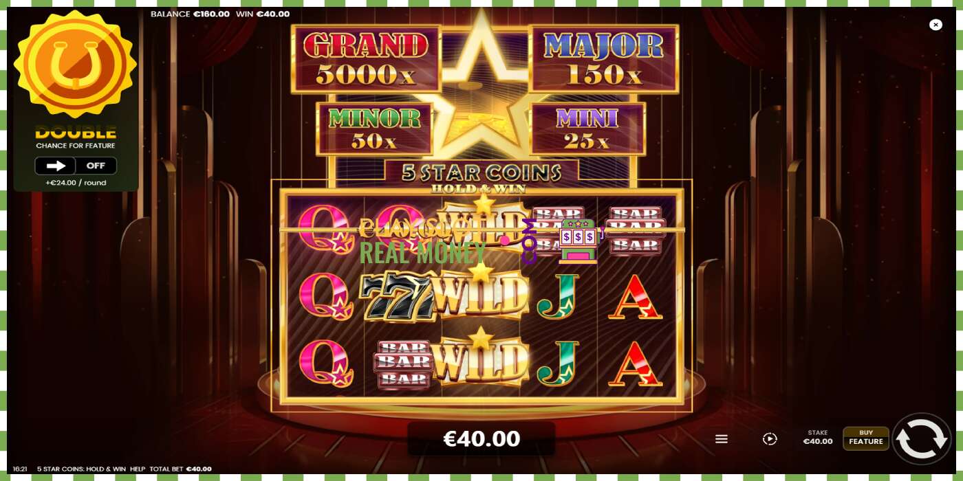 Ranura 5 Star Coins: Hold & Win per diners reals, imatge - 4