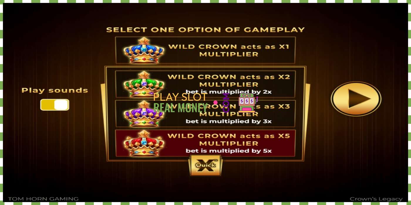 Slot Crowns Legacy za skutočné peniaze, obrázok - 1