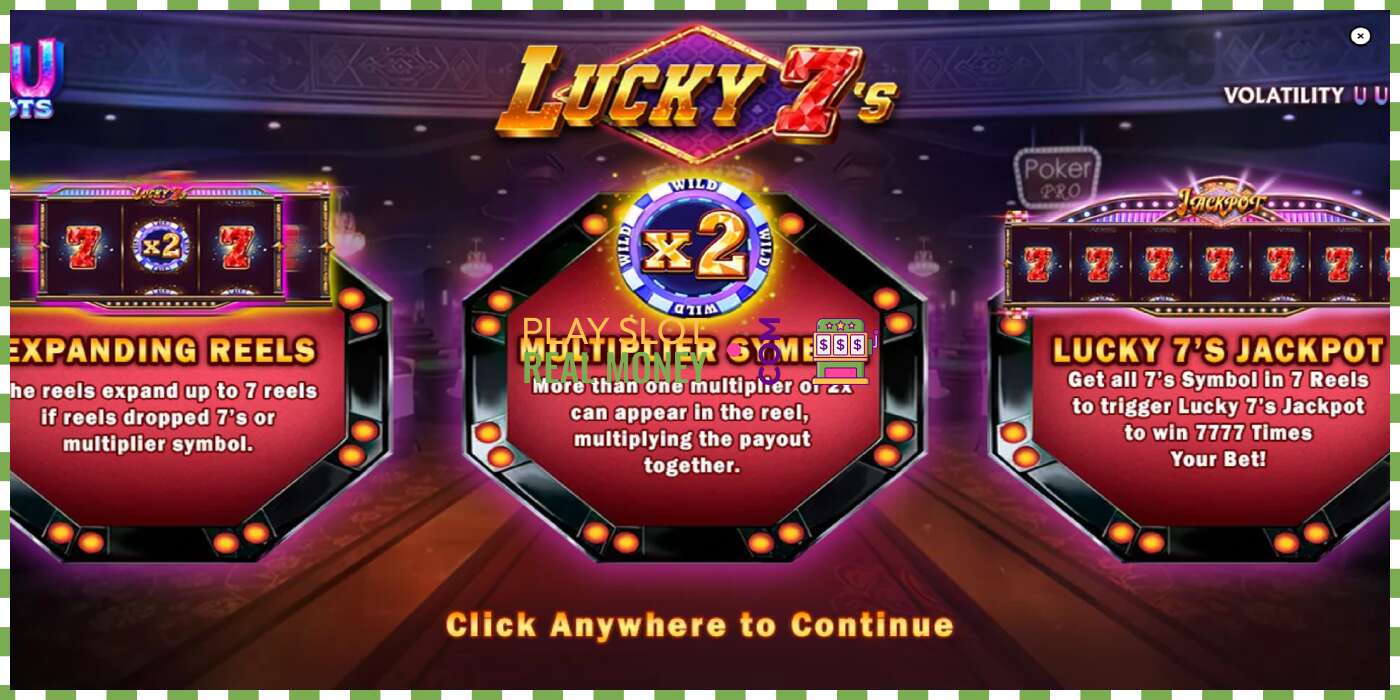 រន្ធដោត Lucky 7s សម្រាប់ប្រាក់ពិត, រូបភាព - 1