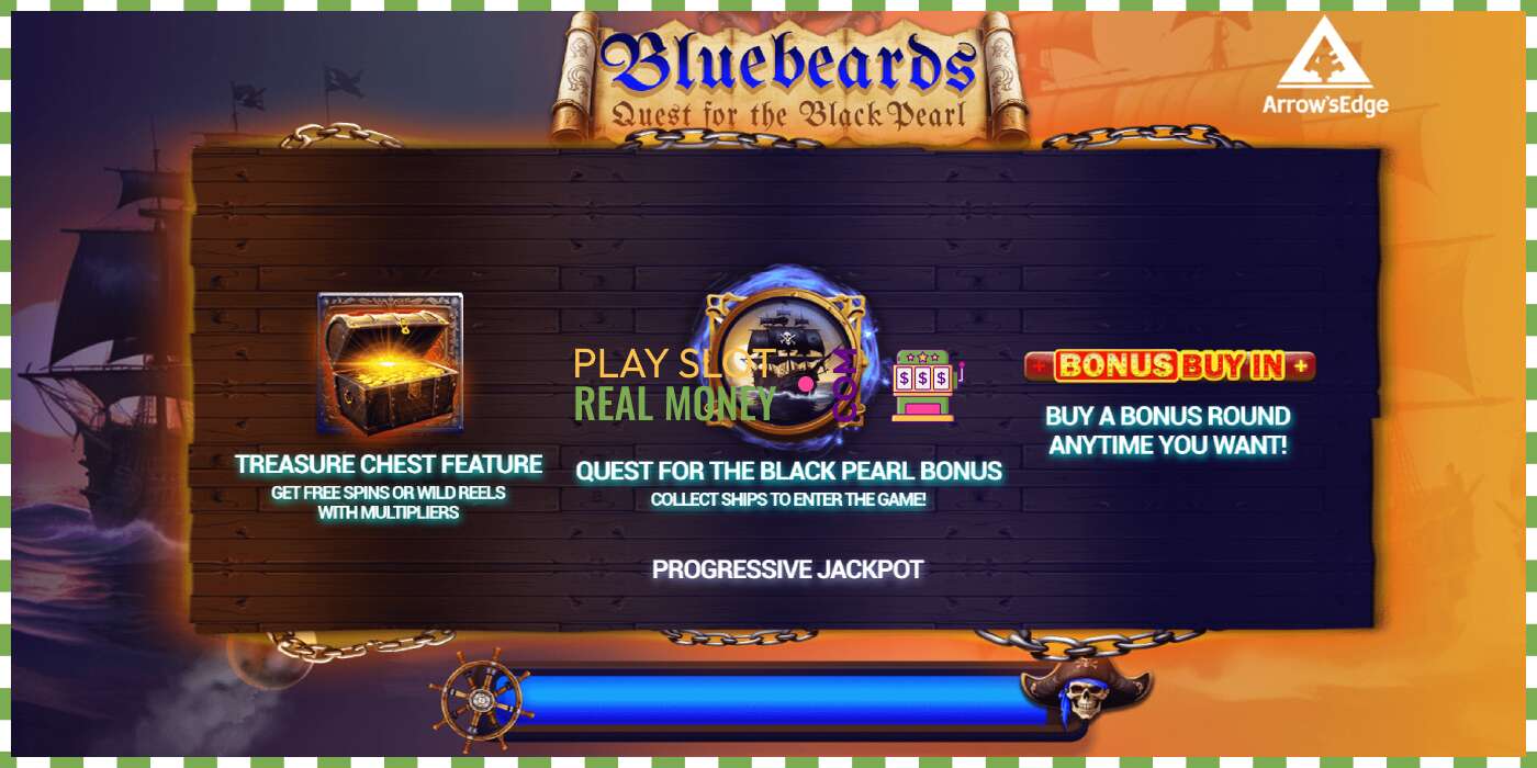 រន្ធដោត Bluebeard Quest for the Black Pearl សម្រាប់ប្រាក់ពិត, រូបភាព - 1