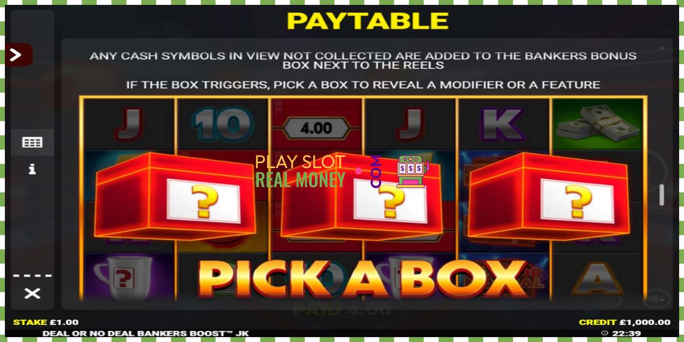 Slot Deal or No Deal Bankers Boost Jackpot King za skutočné peniaze, obrázok - 5