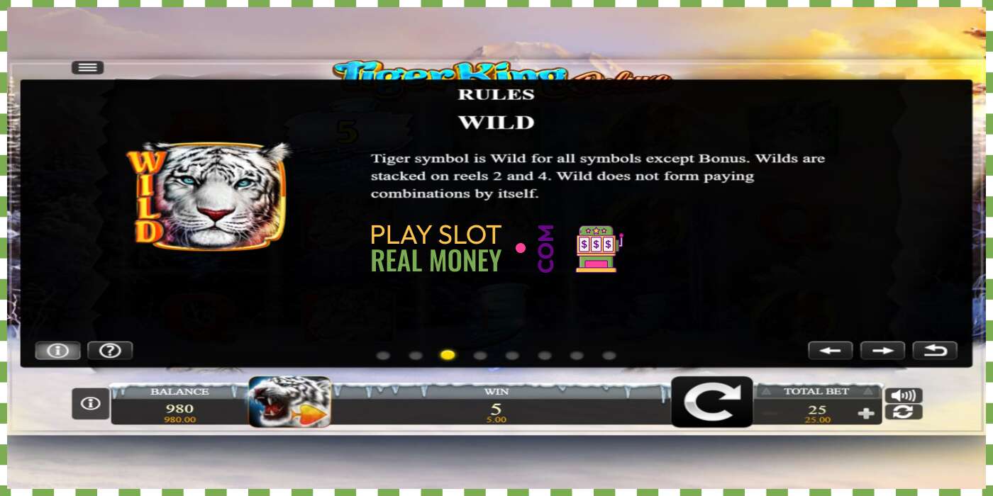 Slot Tiger King Deluxe za skutočné peniaze, obrázok - 5