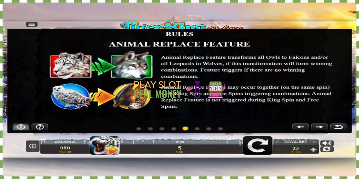 Slot Tiger King Deluxe za skutočné peniaze, obrázok - 6