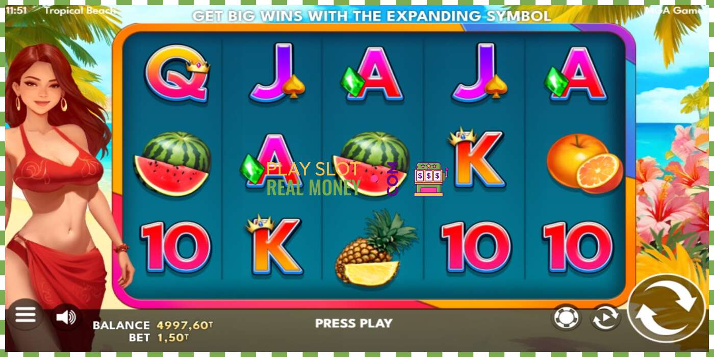 Slot Tropical Beach za skutočné peniaze, obrázok - 2