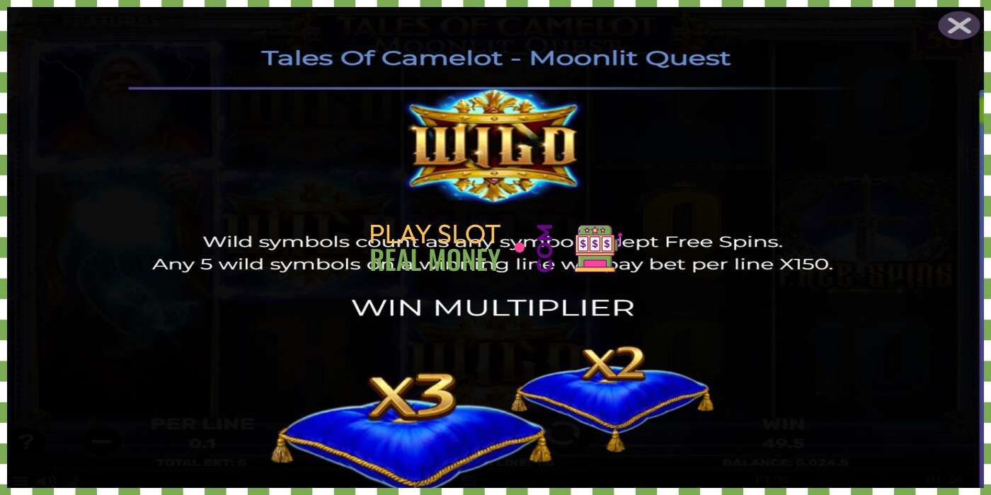 Slot Tales of Camelot - Moonlit Quest za skutočné peniaze, obrázok - 4