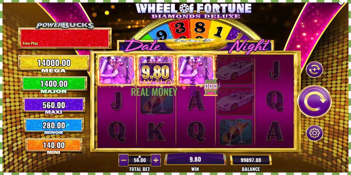 Слот PowerBucks Wheel of Fortune Diamonds Deluxe Date Night на реальные деньги, картинка - 3