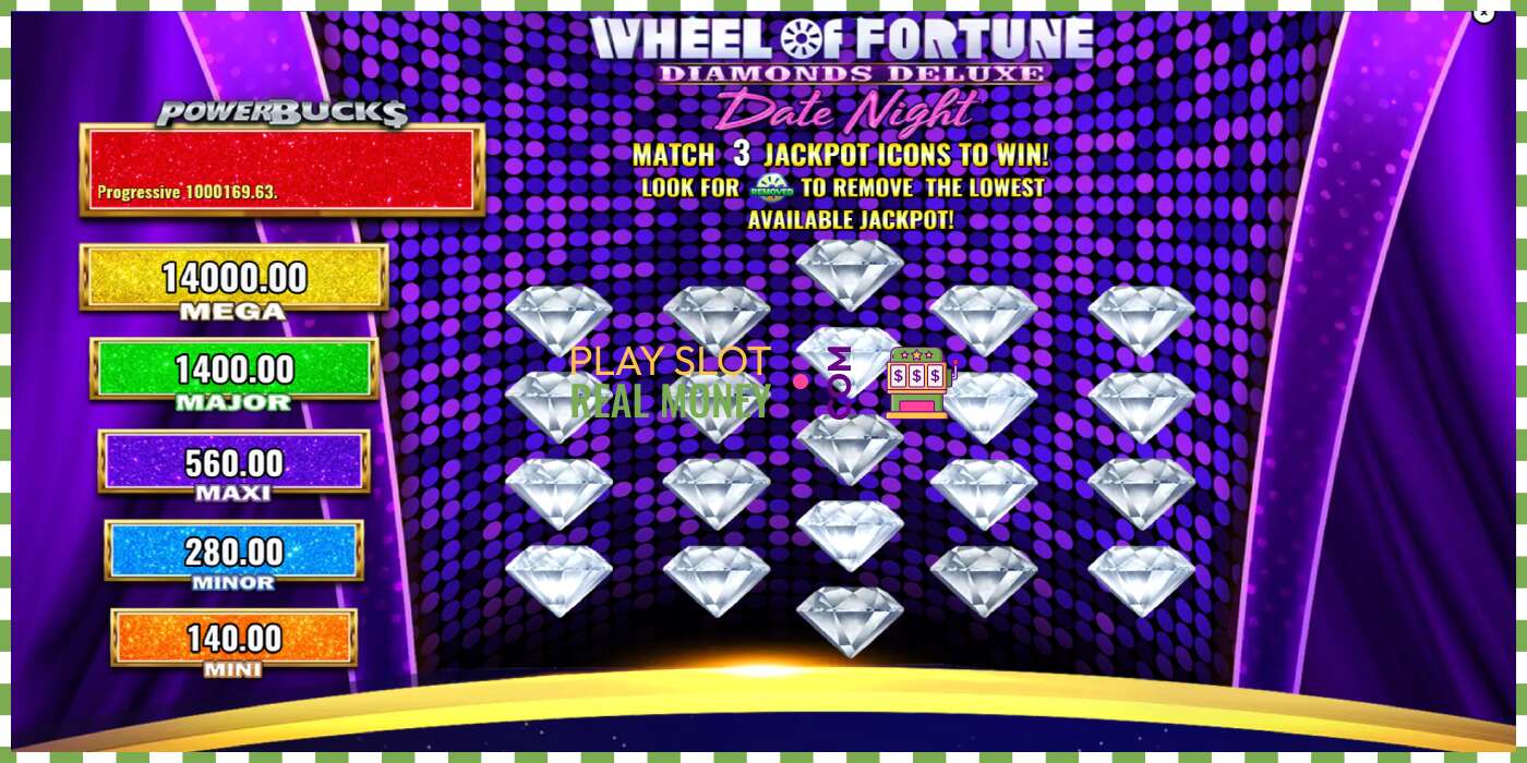 Слот PowerBucks Wheel of Fortune Diamonds Deluxe Date Night на реальные деньги, картинка - 4