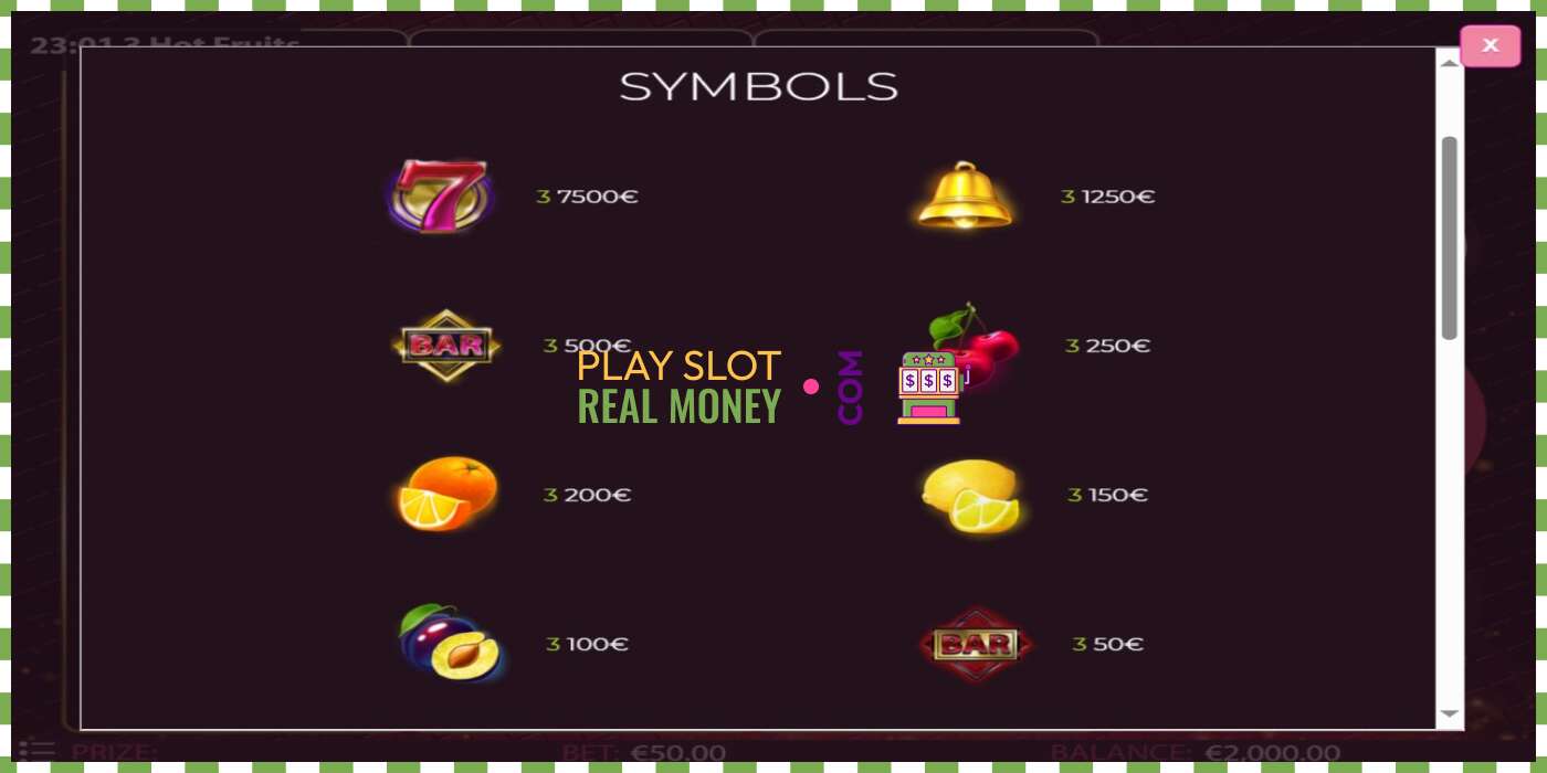 Slot 3 Hot Fruits për para të vërteta, foto - 4