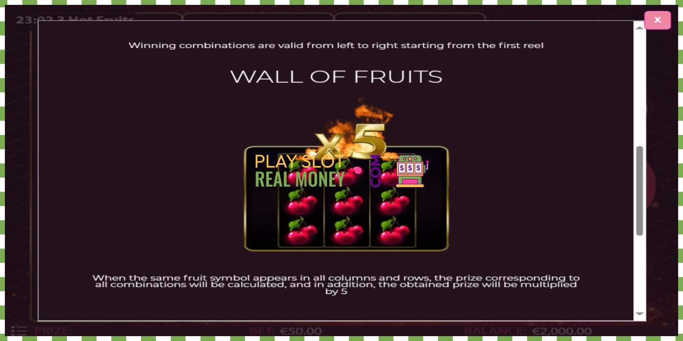 Slot 3 Hot Fruits për para të vërteta, foto - 5