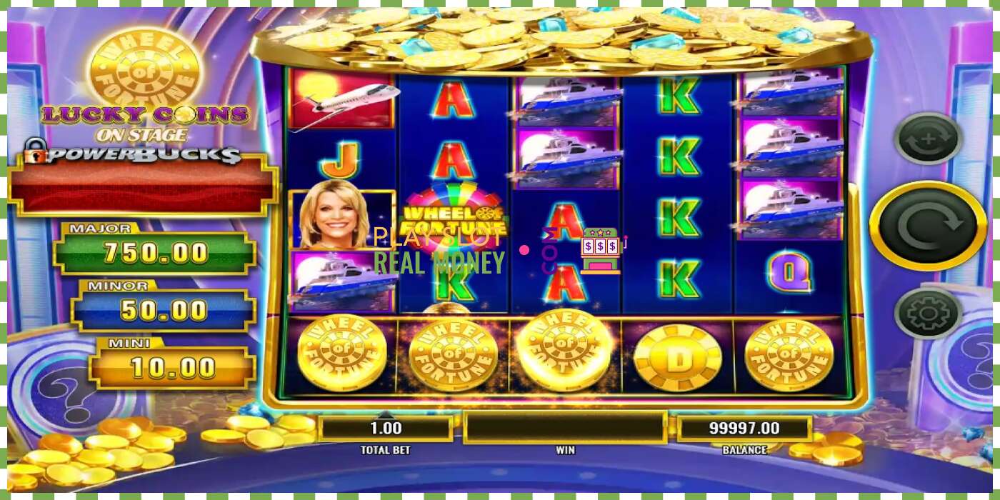 Slot PowerBucks Wheel of Fortune Lucky Coins On Stage za skutočné peniaze, obrázok - 2