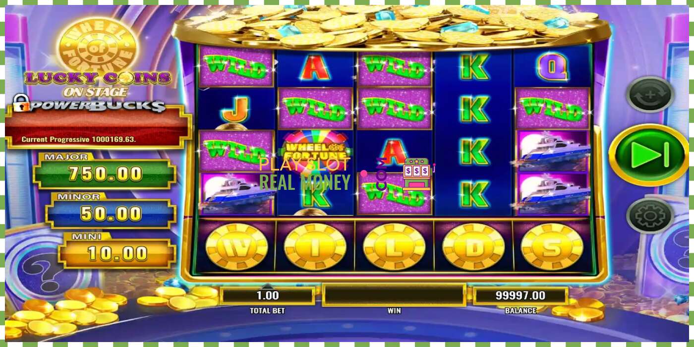 Slot PowerBucks Wheel of Fortune Lucky Coins On Stage za skutočné peniaze, obrázok - 3