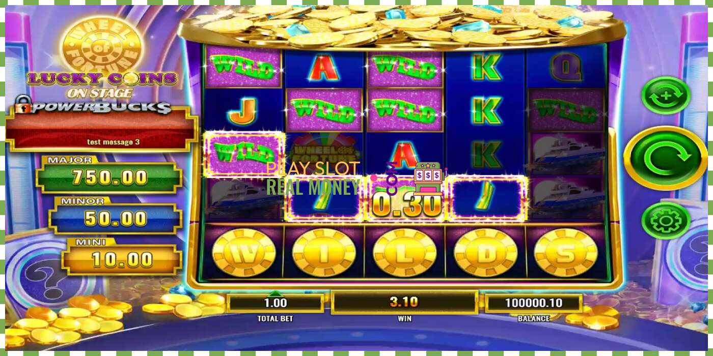 Slot PowerBucks Wheel of Fortune Lucky Coins On Stage za skutočné peniaze, obrázok - 4