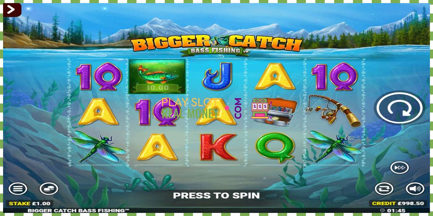 חָרִיץ Bigger Catch Bass Fishing Rapid Fire Jackpots עבור כסף אמיתי, תמונה - 2