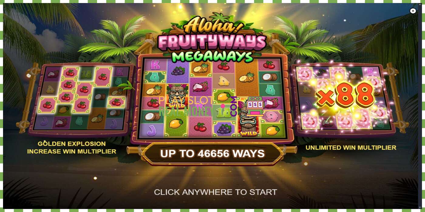 Sleuf Aloha! Fruityways voor echt geld, foto - 1