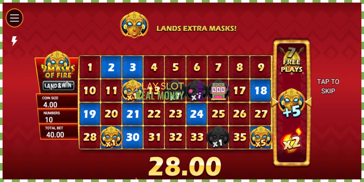 Слот 9 Masks of Fire Land & Win на реальные деньги, картинка - 4