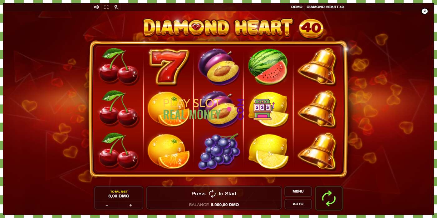 Слот Diamond Heart 40 на реальные деньги, картинка - 1