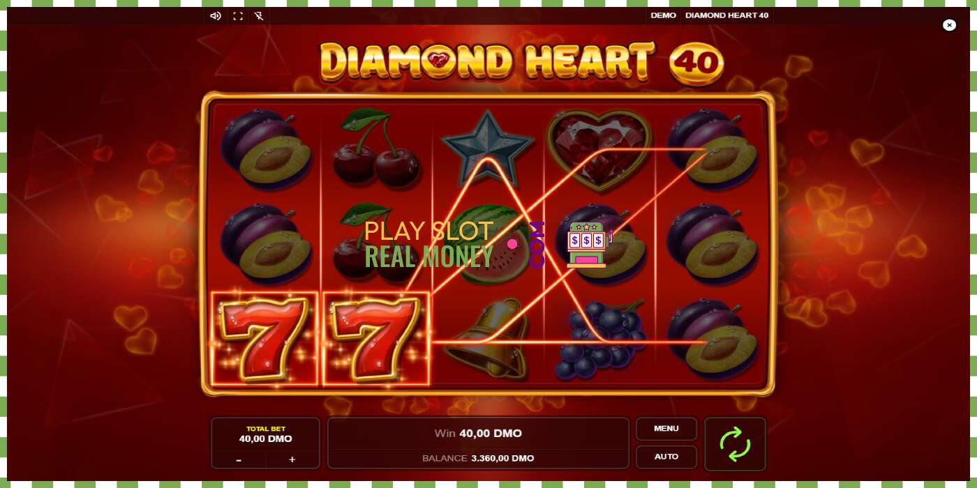 Слот Diamond Heart 40 на реальные деньги, картинка - 4