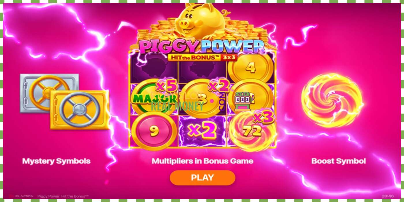 Slot Piggy Power za skutečné peníze, obrázek - 1