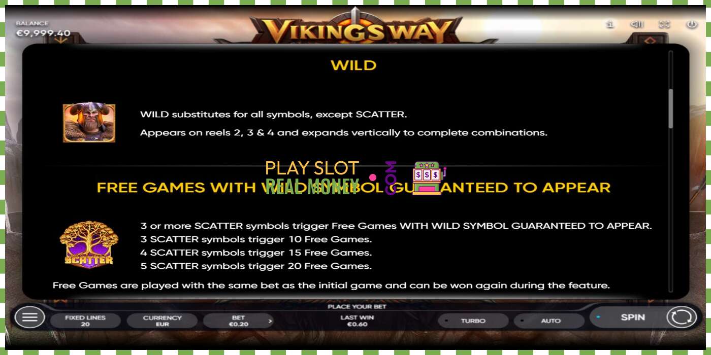 Slot Vikings Way za skutočné peniaze, obrázok - 6