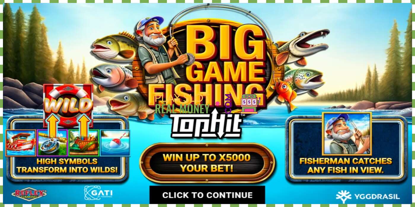 חָרִיץ Big Game Fishing עבור כסף אמיתי, תמונה - 1