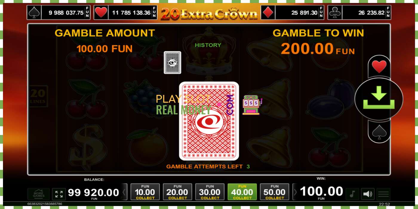 Slot 20 Extra Crown por dinheiro real, foto - 3