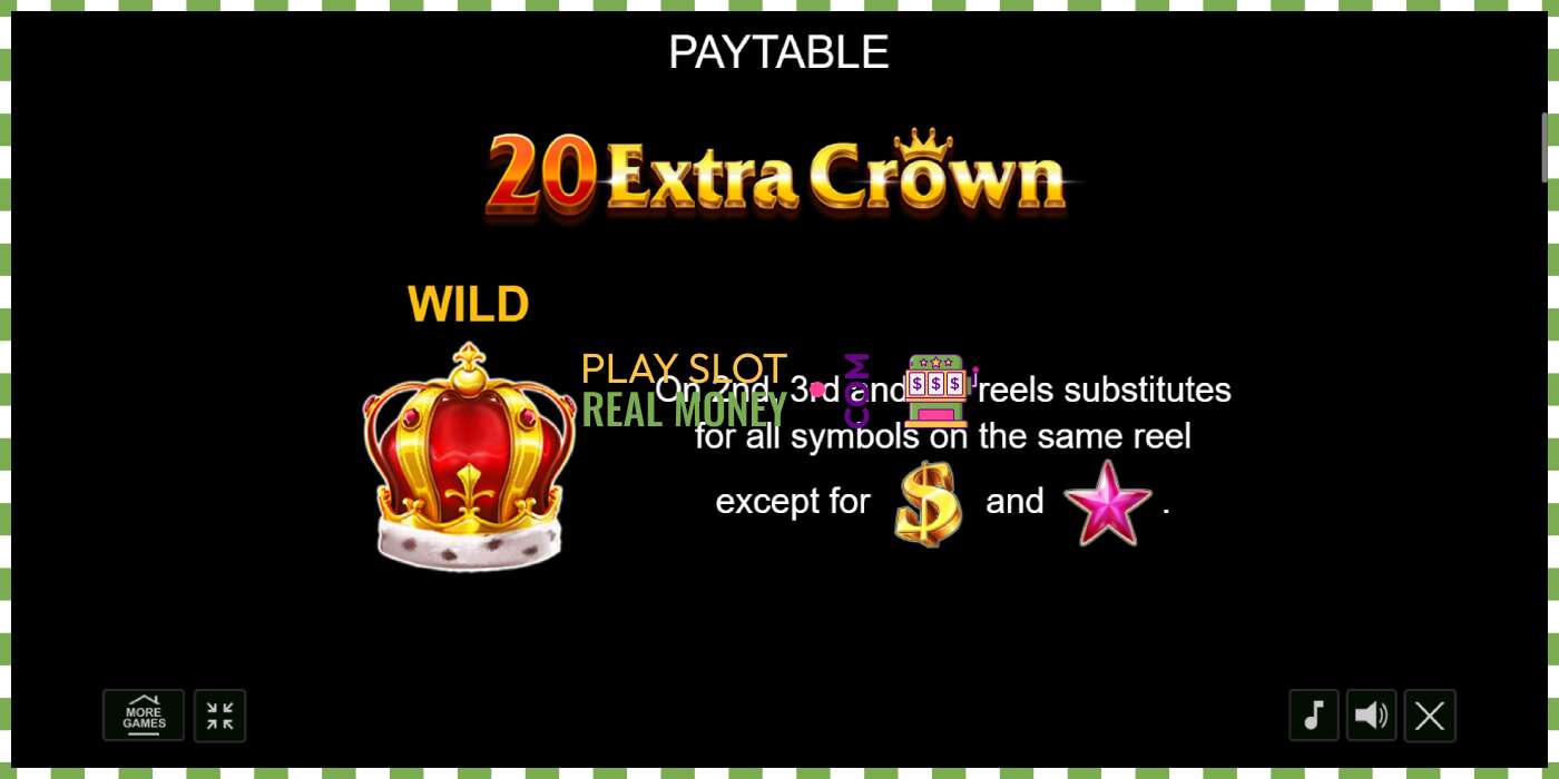 Slot 20 Extra Crown por dinheiro real, foto - 5