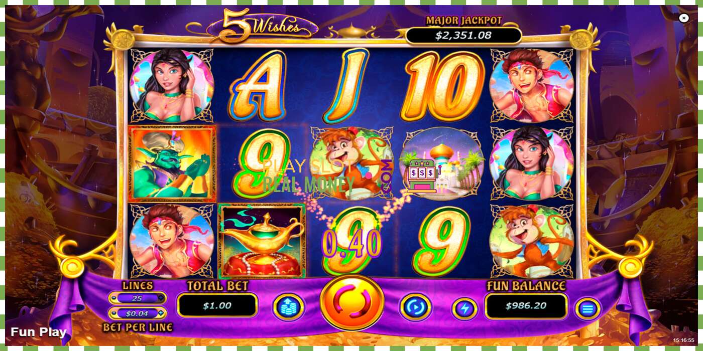 Slot 5 Wishes für echtes geld, bild - 4