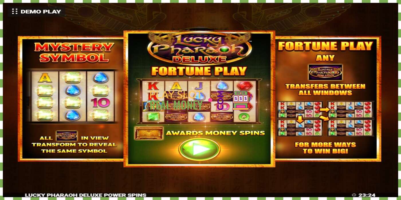 Слот Lucky Pharaoh Deluxe Fortune Play за прави новац, слика - 1