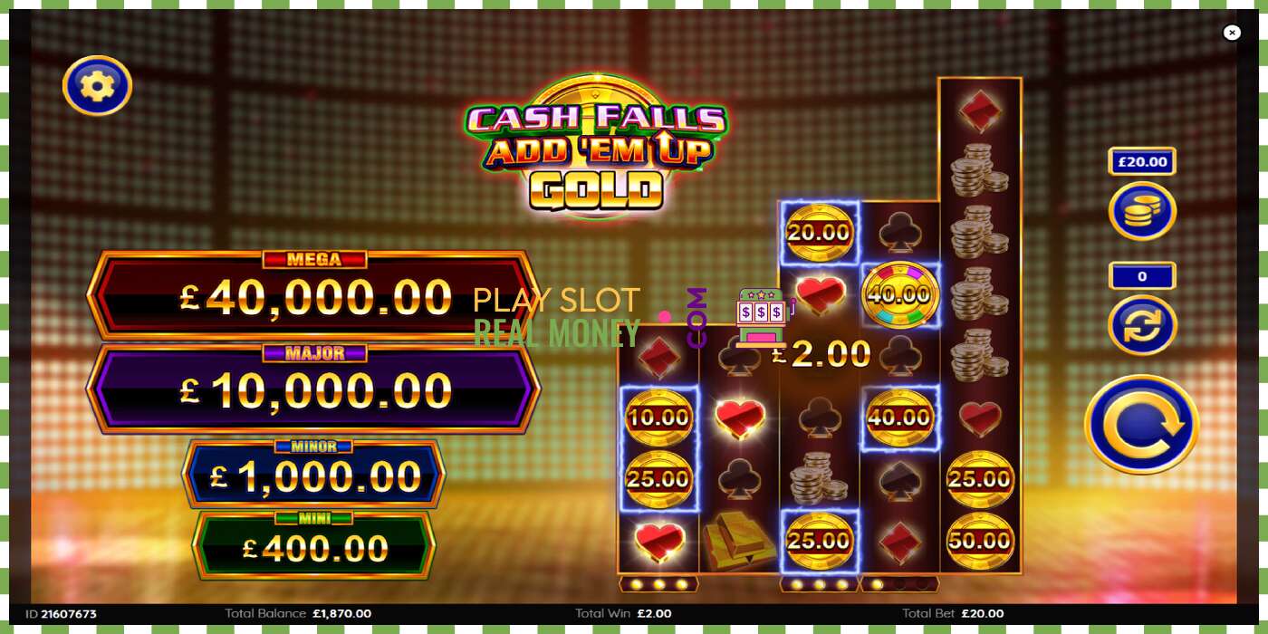 Slot Cash Falls: Add Em Up Gold za skutečné peníze, obrázek - 4