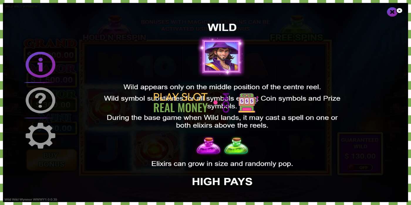 Slot Wild Wild Wynmor haqiqiy pul uchun, rasm - 5