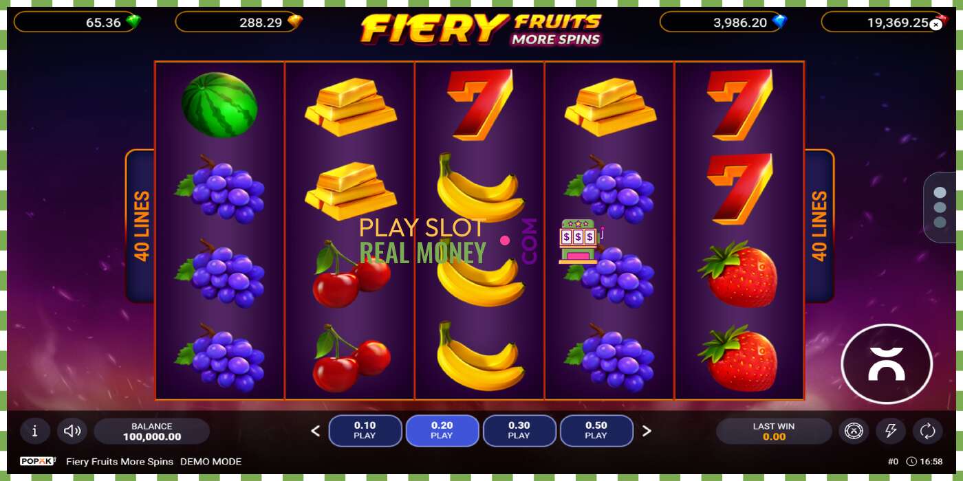 Слот Fiery Fruits More Spins на реальные деньги, картинка - 1