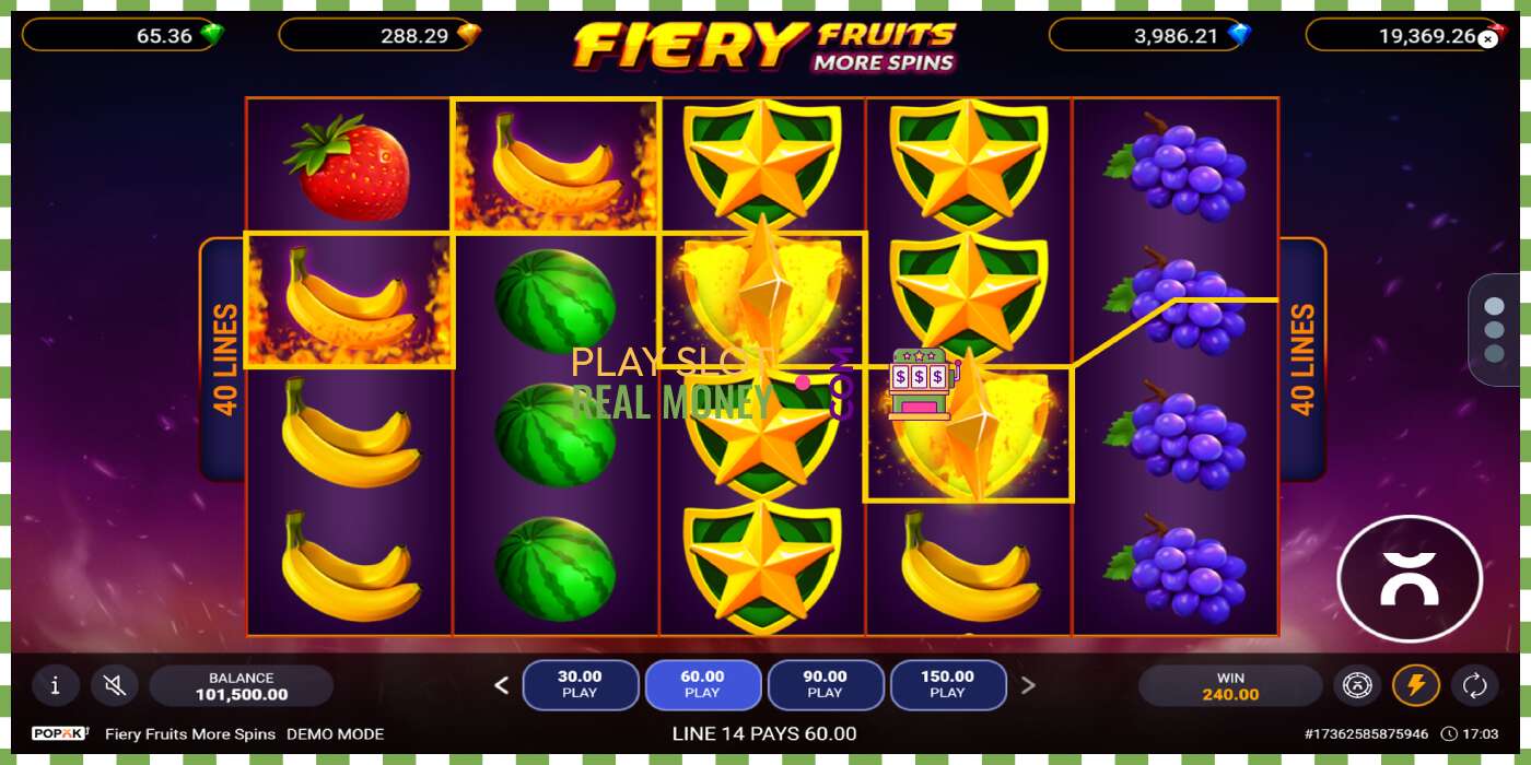 Слот Fiery Fruits More Spins на реальные деньги, картинка - 3