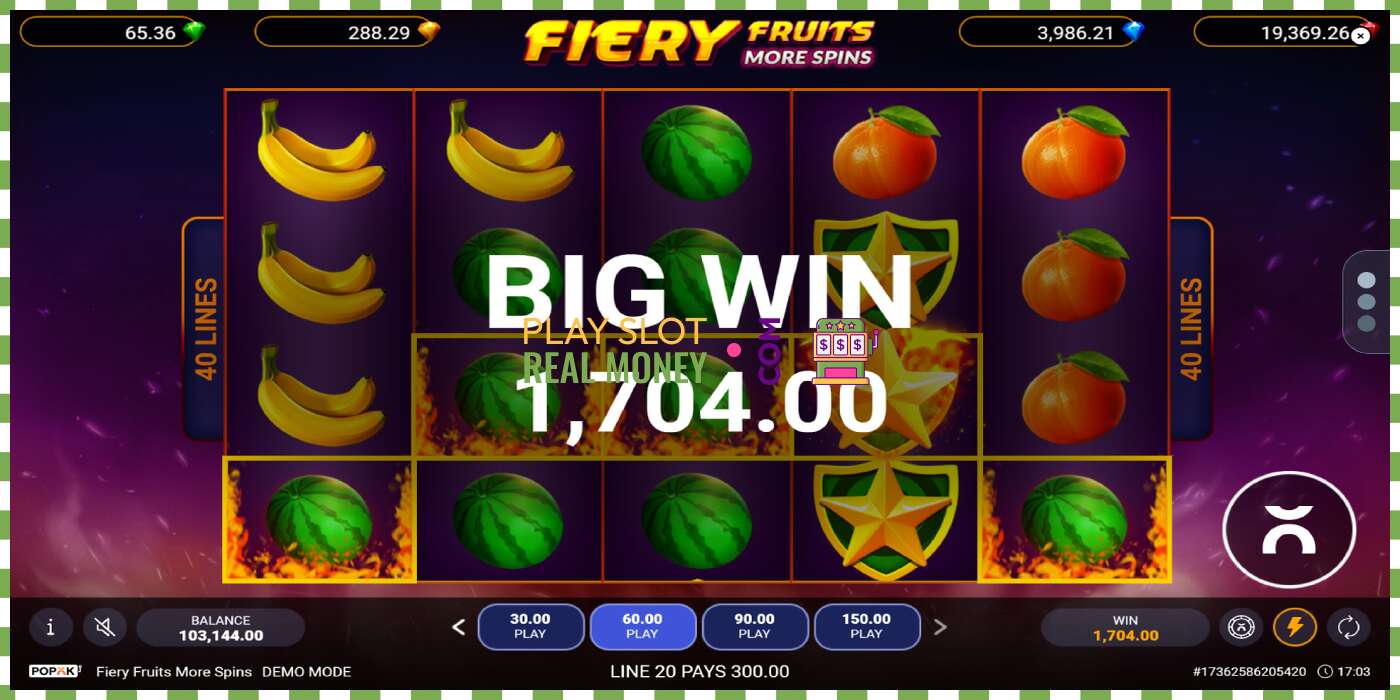 Слот Fiery Fruits More Spins на реальные деньги, картинка - 4