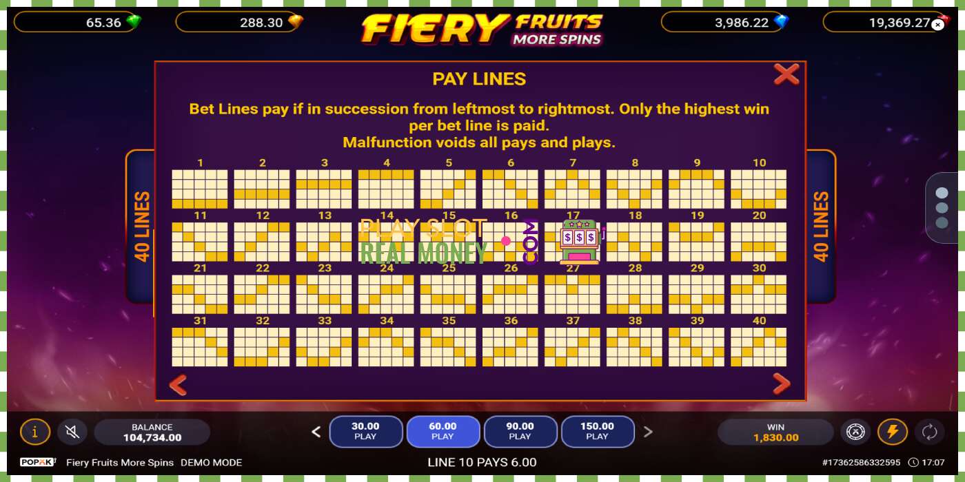 Слот Fiery Fruits More Spins на реальные деньги, картинка - 7