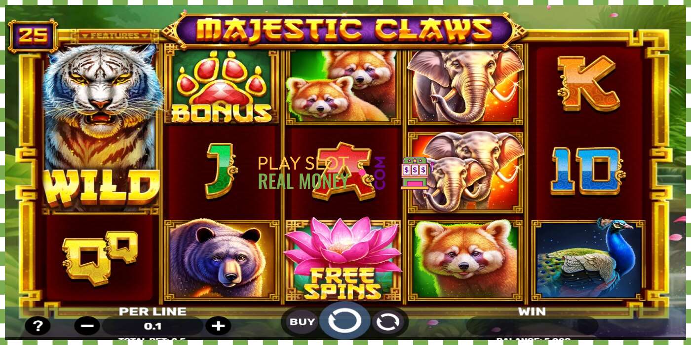 Slot Majestic Claws za skutočné peniaze, obrázok - 1