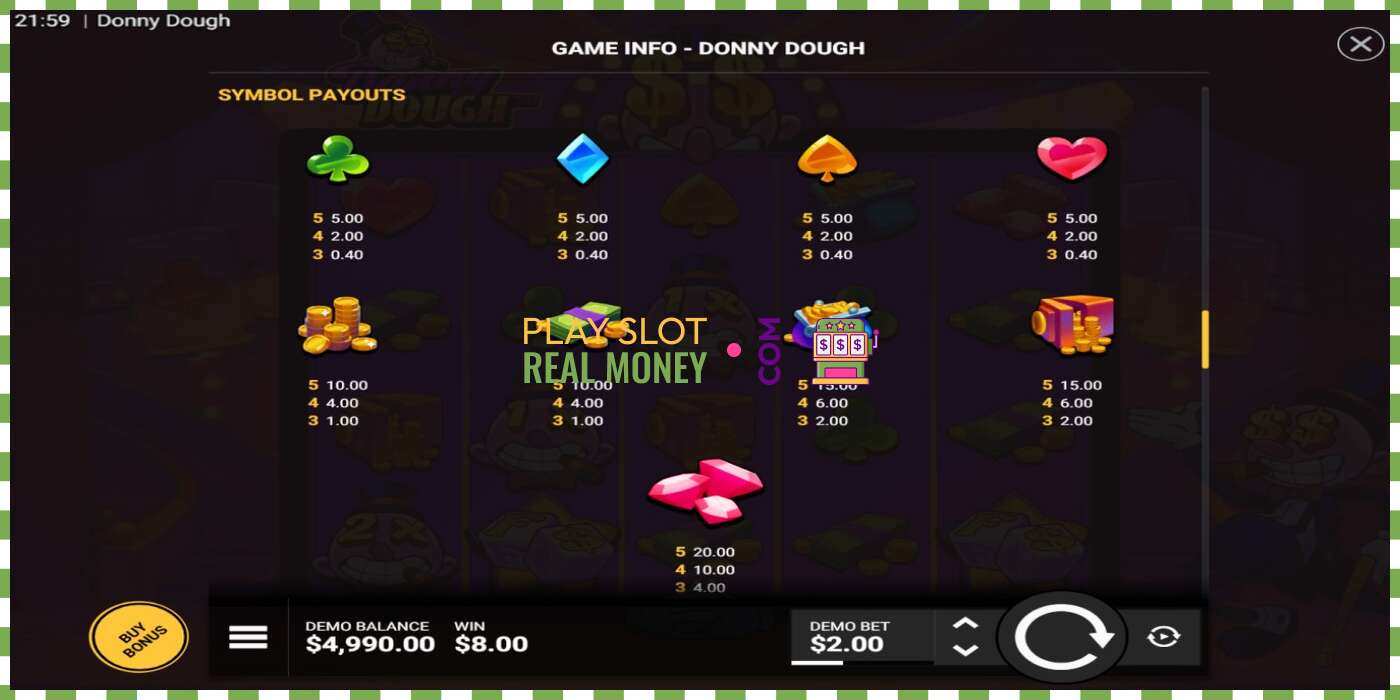 Slot Donny Dough za skutočné peniaze, obrázok - 7