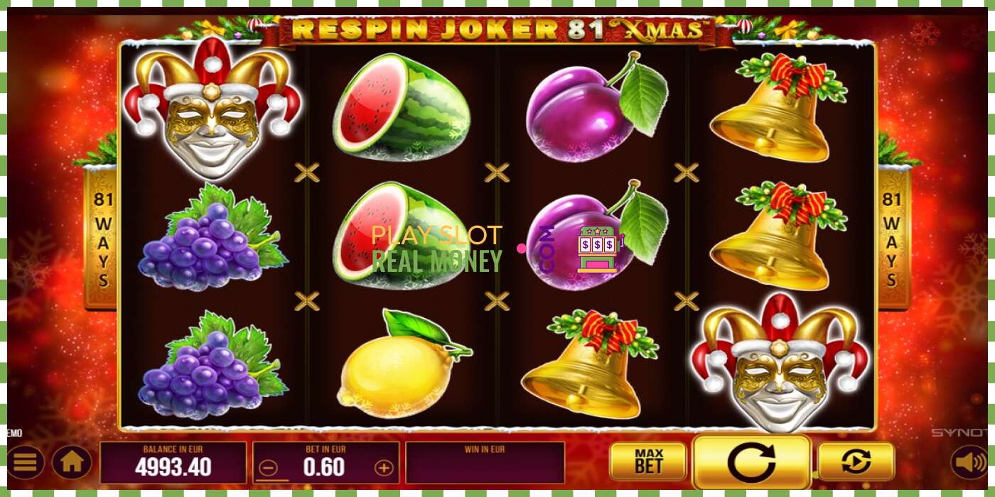 Slot Respin Joker 81 Xmas for rigtige penge, billede - 3