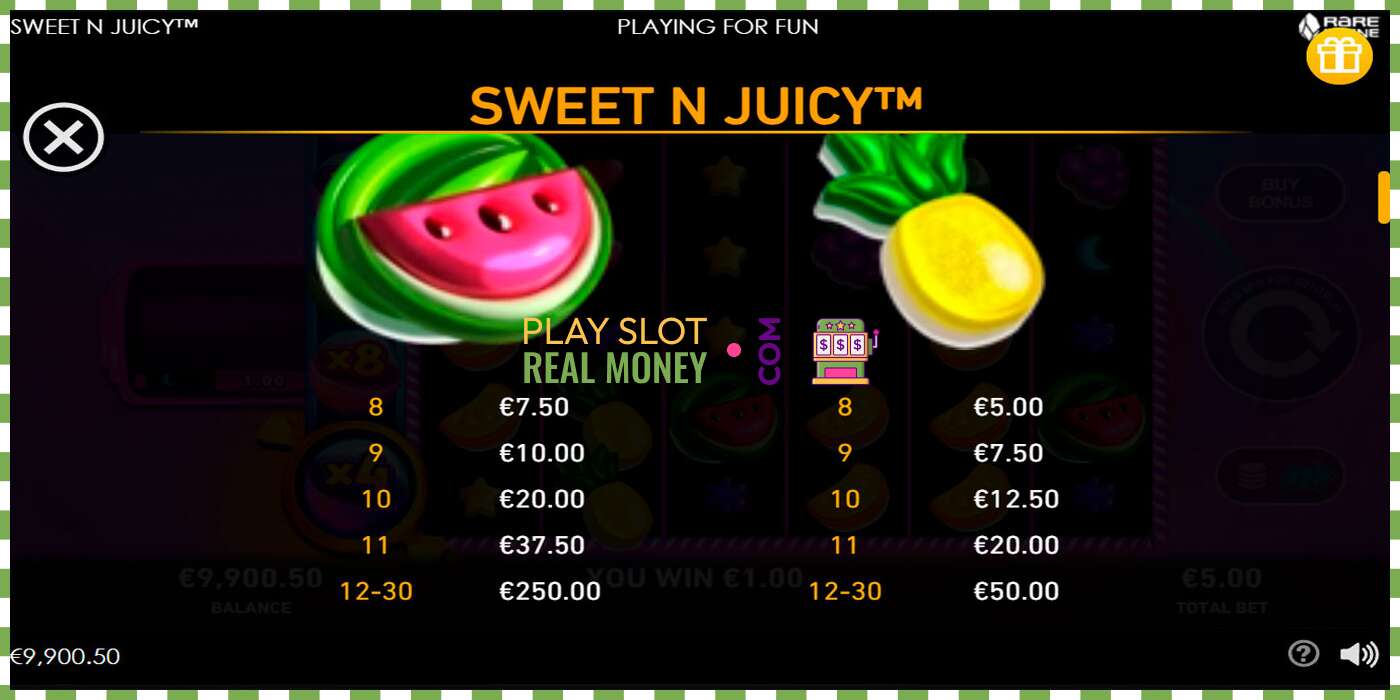 Слот Sweet N Juicy на реальные деньги, картинка - 5