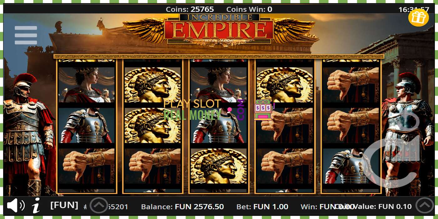 Slot Incredible Empire za skutočné peniaze, obrázok - 1