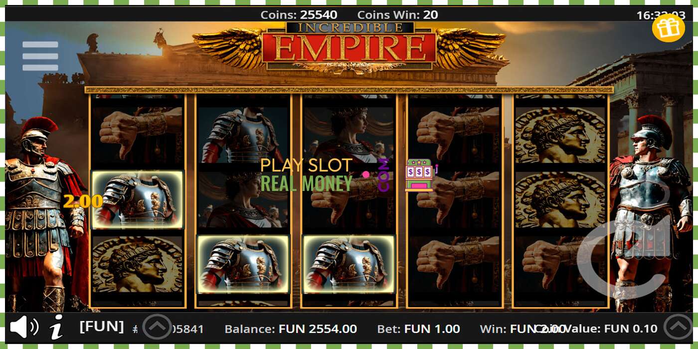 Slot Incredible Empire za skutočné peniaze, obrázok - 4