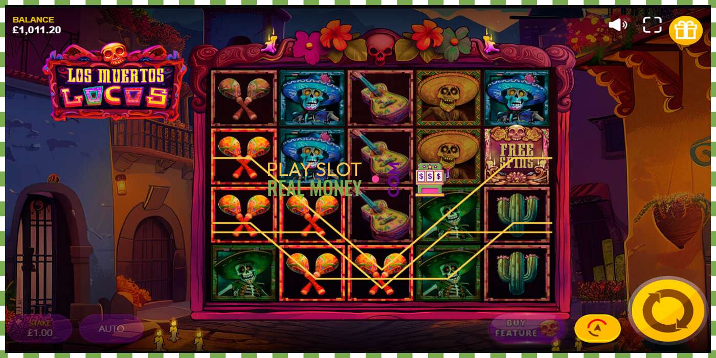 Slot Los Muertos Locos haqiqiy pul uchun, rasm - 4