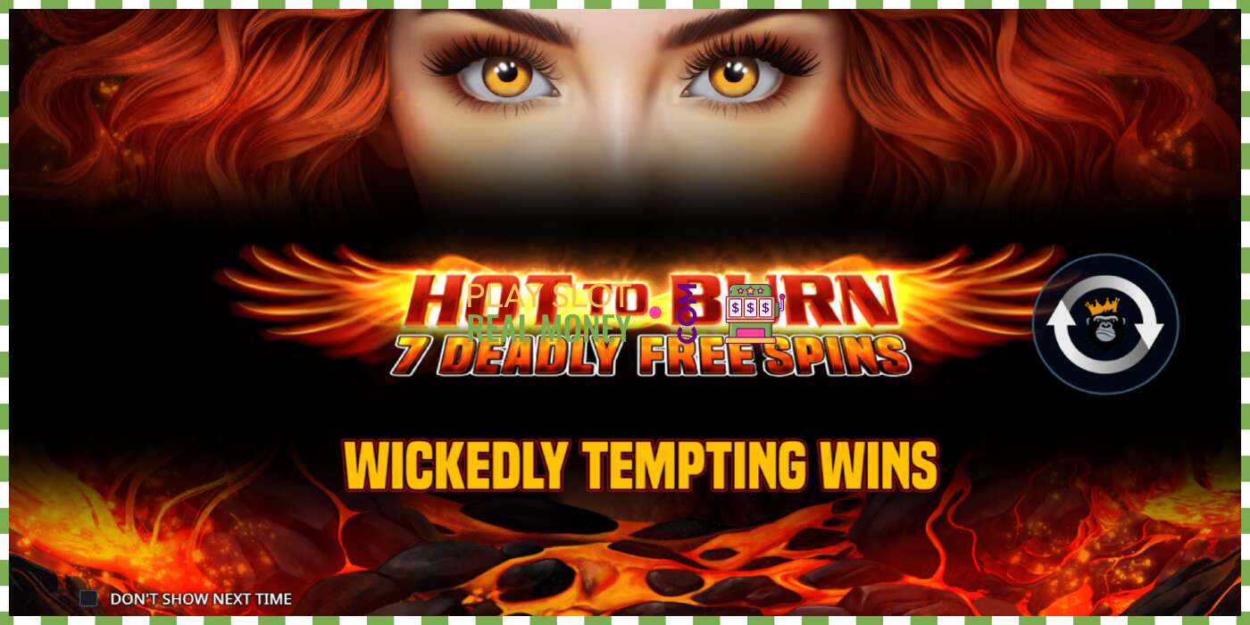 Слот Hot to Burn - 7 Deadly Free Spins на реальные деньги, картинка - 1