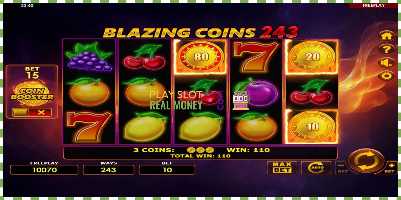 Слот Blazing Coins 243 на реальные деньги, картинка - 3